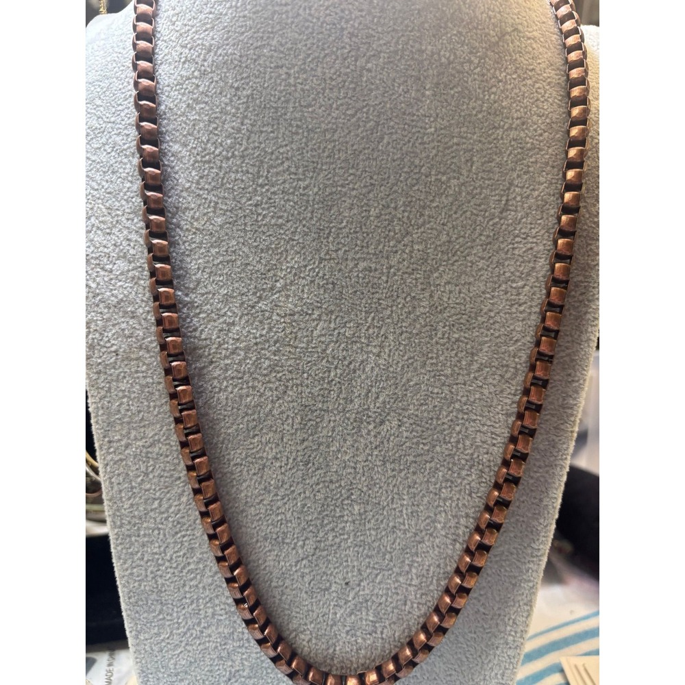 #20. Chunky Copper-colored Box Chain